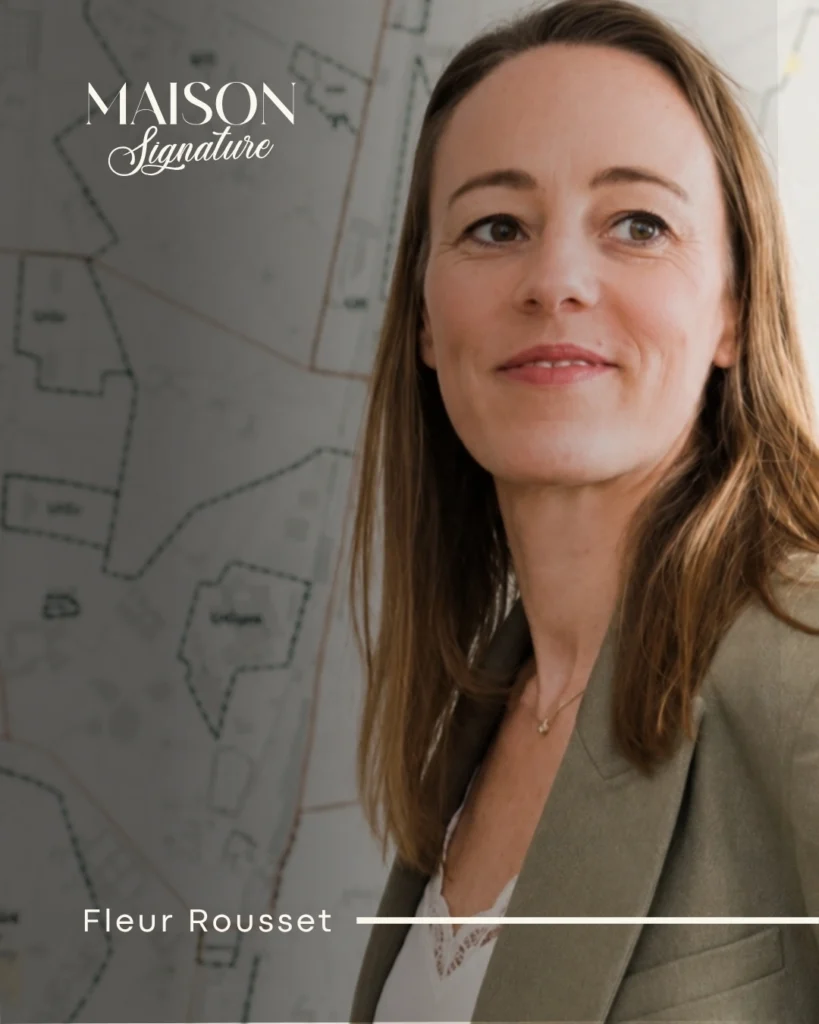 Fleur Rousset, diplômée notaire et agent immobilier à Lyon, PDG de Maison Signature.